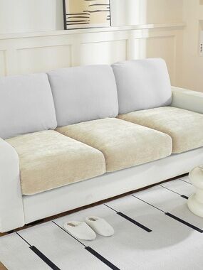Plush Beige Sofa Seat Cushions - Brand